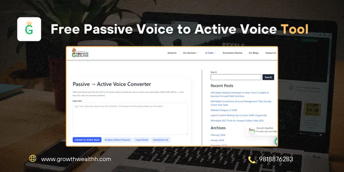 Passive to Active Voice Converter