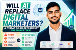 Will AI Replace Digital Marketers? A Threat or an Opportunity for Marketers?